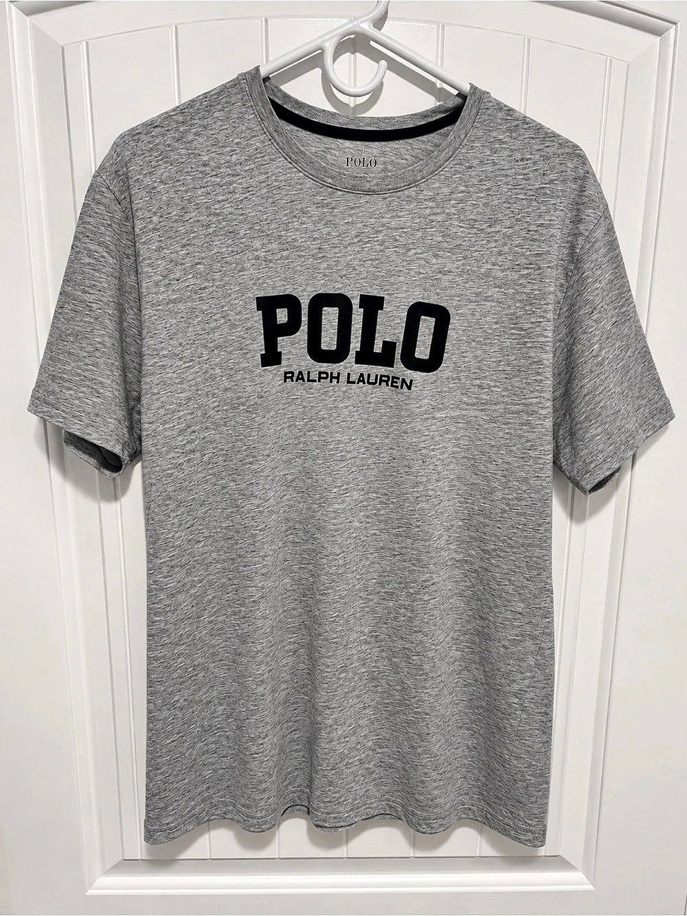 Polo Ralph Lauren Men's Gray Logo Tee Size Medium Like New